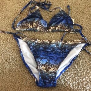 Snake skin bikini
